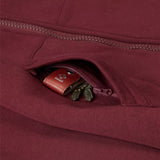 Dog Handler Winter Hoodie for Women, granate