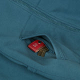 Dog Handler Winter Hoodie for Women, smoke blue