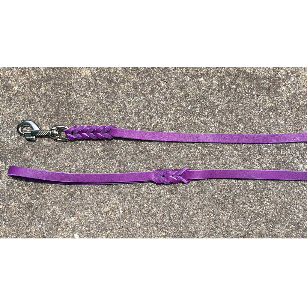 MALY German Soft Leather Leashes with handle, various colors