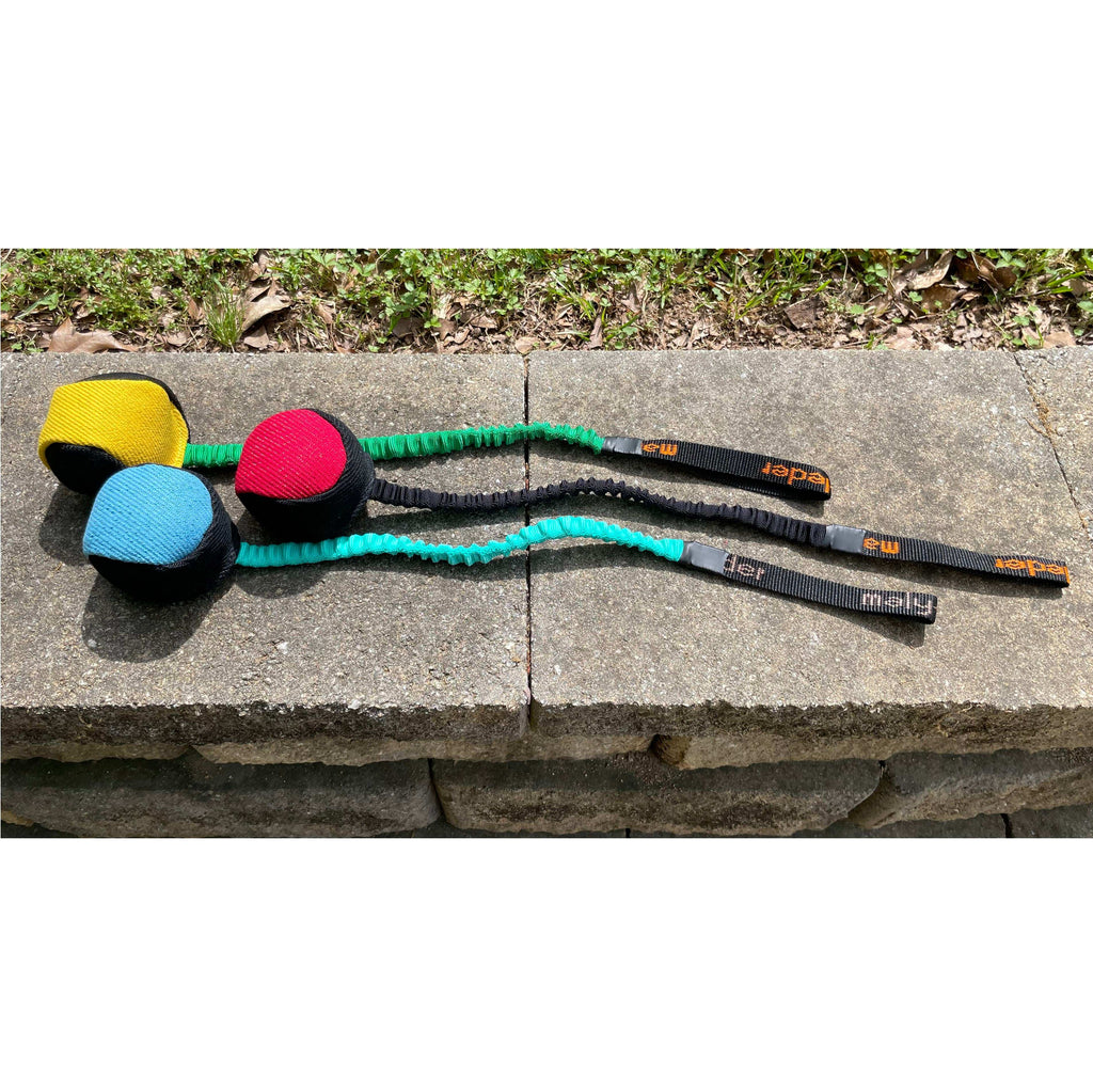 MALY Puppy Ball with Bungee, padded French Linen