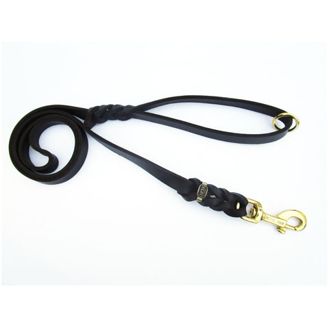 KLIN Soft Leather Leash, 15mm 1.20m (4ft) with handle and ring