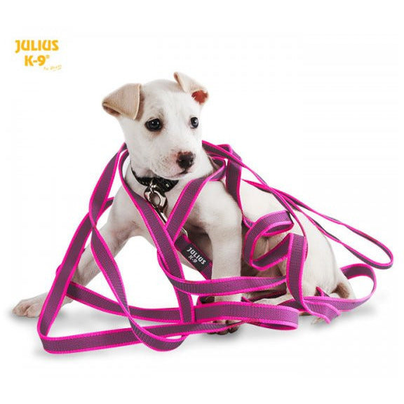 JULIUS K9 Anti-Slip Gripper Leash pink 2cm with handle – CANIS
