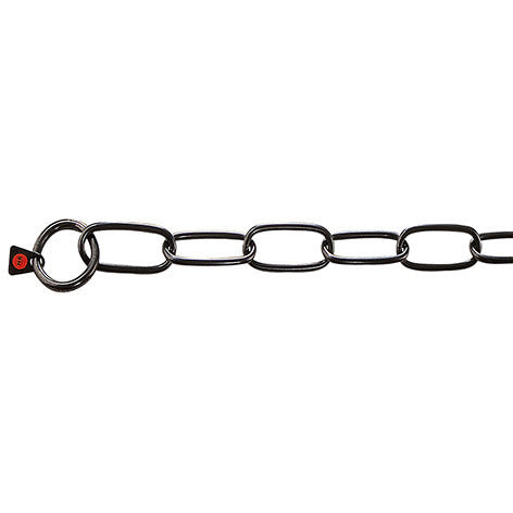 Sprenger Chain Collar Stainless Steel Black Long Link 4mm