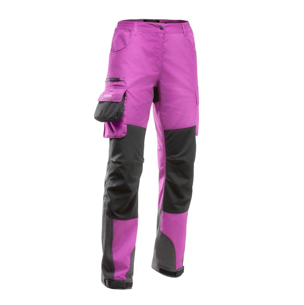 Dog Handler Pants XENA for women, black/violett