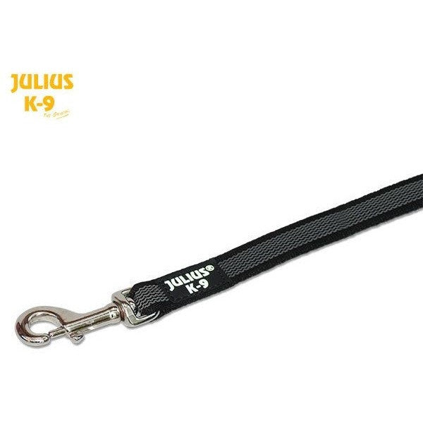 JULIUS K9 AntiSlip Gripper Leash black 2cm with handle CANIS