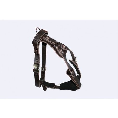 KLIN Leather Agitation Work Harness with handle and quick release buckle