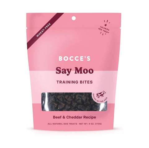 BOCCE'S Say Moo Training Bites Beef & Cheddar Recipe 6oz