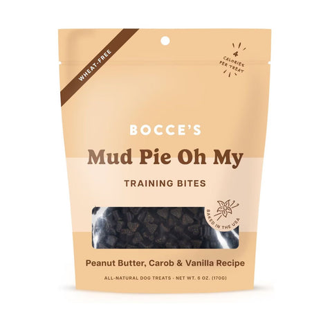 BOCCE'S Mud Pie Oh My Training Bites Peanut Butter, Carob & Vanilla Recipe 6oz