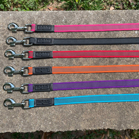 MALY Anti-Slip Gripper Working Leash with handle with chrome hook, various lengths