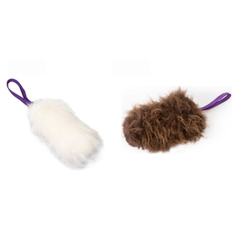 Klin Puppy Tug with handle and lambskin