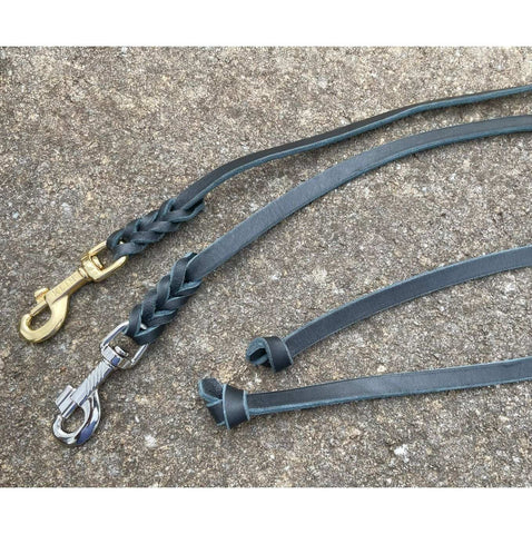 KLIN Soft Leather Leash, 12mm 95cm (3ft 2in) without handle