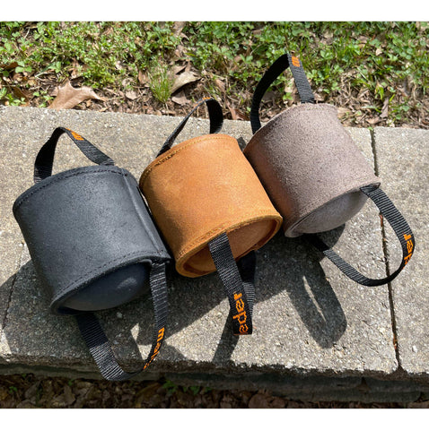 MALY Bite Roll, Barrel, with 2 handles, Leather, short