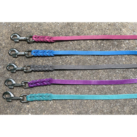 MALY German Soft Leather Leashes with handle, various colors