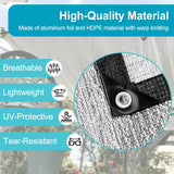99% Aluminum Shade Cloth Reflective Sun Shade Cover with Grommets