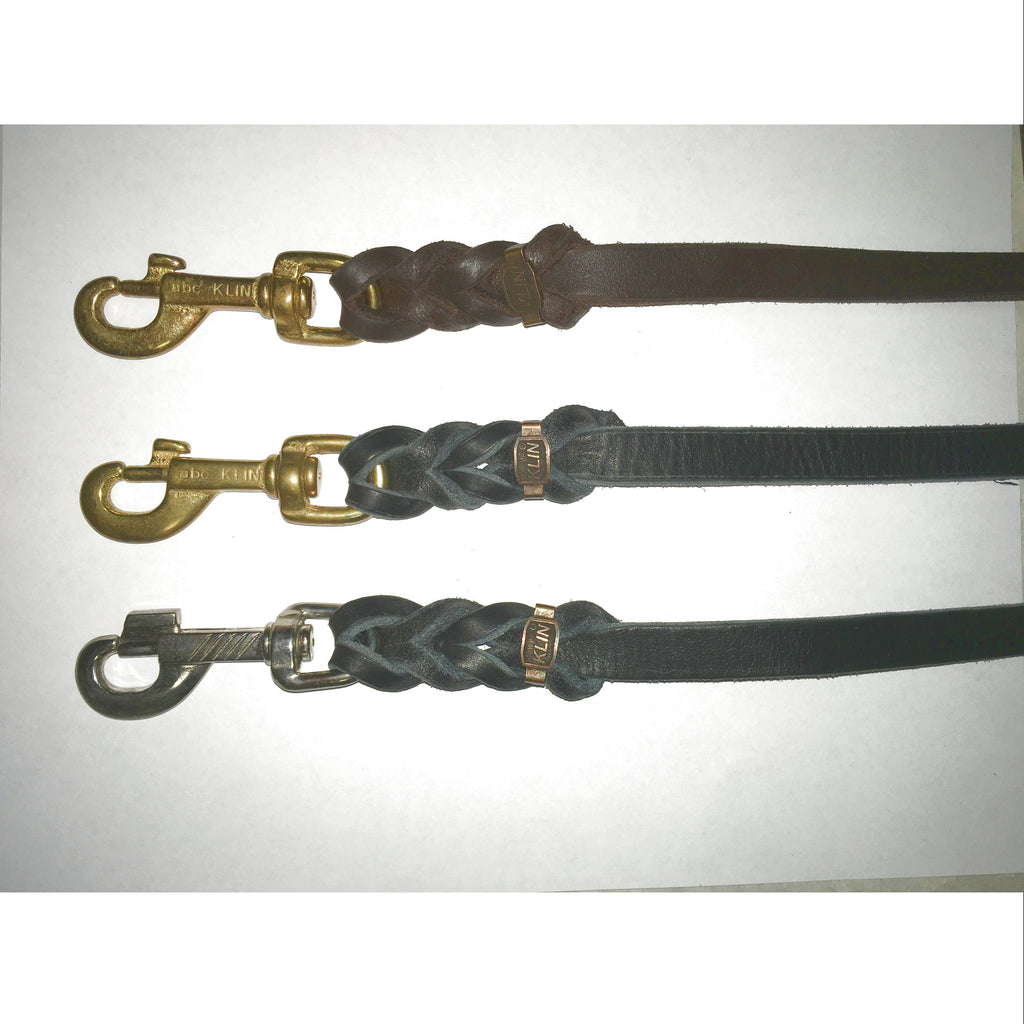 KLIN Soft Leather Leash, 15mm 1.80m (6ft) with handle