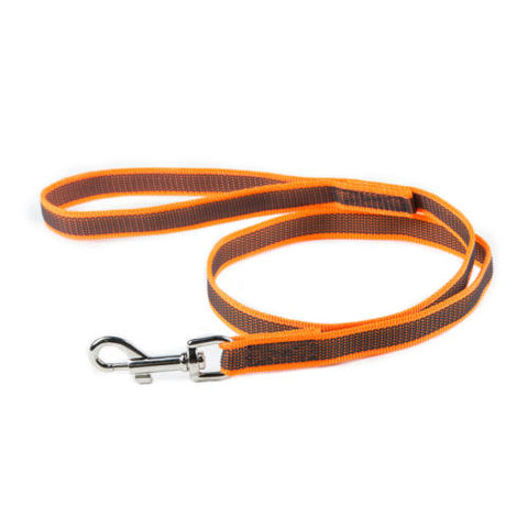 JULIUS K9 Anti-Slip Gripper Leash orange 2cm with handle