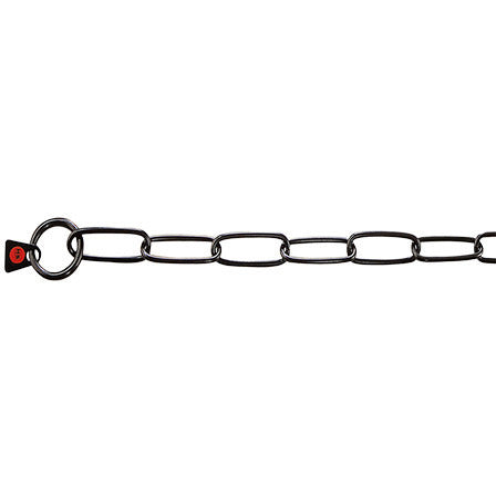 Sprenger Chain Collar Stainless Steel Black Long Link 3mm