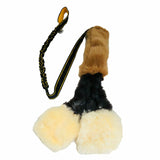 PAWS POCKET The Waggle with sheep and rabbit skin, squeakers and bungee