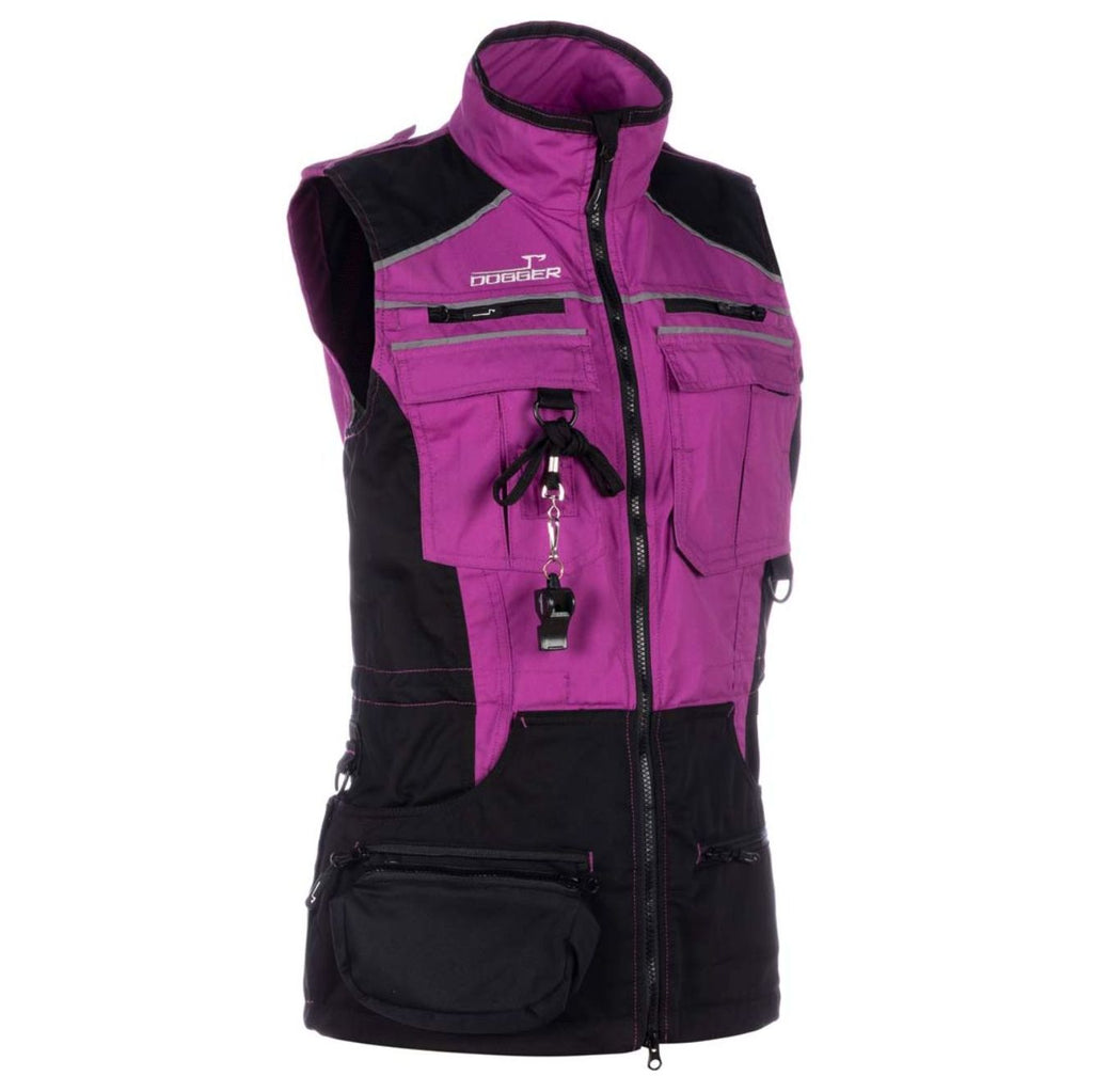 Dog Handler Vest XENA for women, black/violett